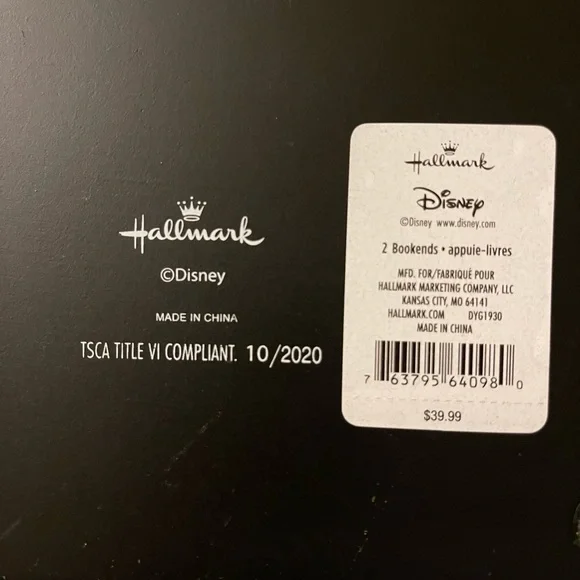 Mickey Mouse Retro Comic Strip Background Bookcase Ends Set of 2 by Hall… - Picture 3 of 4